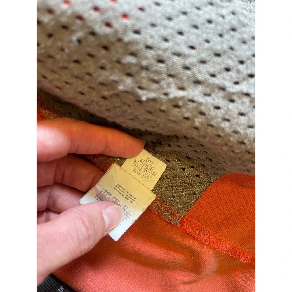 Patagonia Dimension R VTG Orange Red Softshell Jacket Mens S Womens M Full Zip